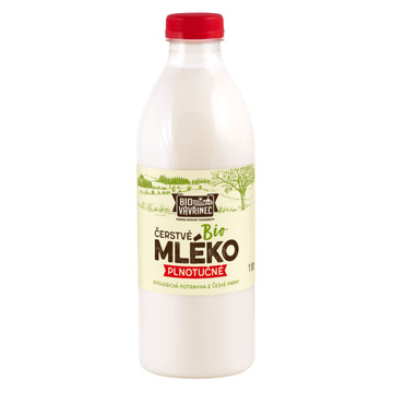 BIO mléko plnotučné 1 l Bio Vavřinec 